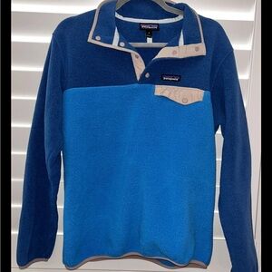 Patagonia Worn Wear Lightweight Synchilla Snap-T Pullover Anacapa Blue Medium